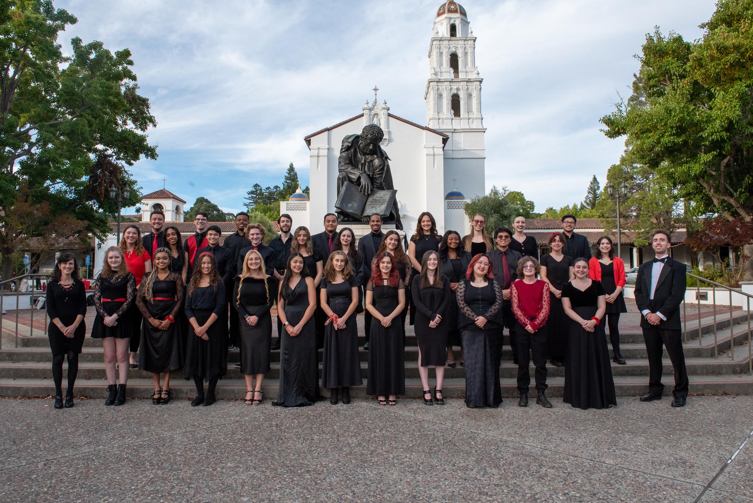 SMC Choir in front of the Chapel