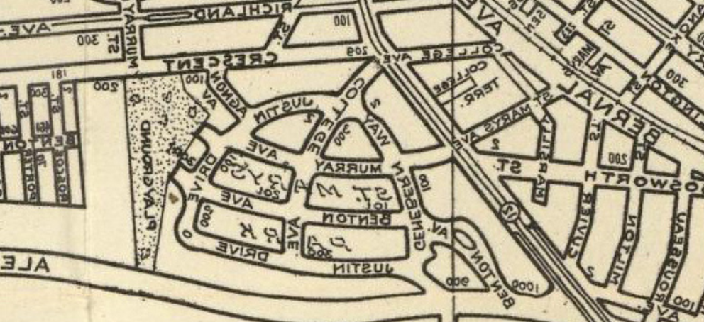 SMC在旧金山的原始位置的地图图像